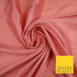 OVER 30 COLOURS - Faux Dupion Slub Silk Matte Shantung Fabric Material 44" Wide