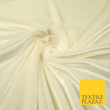 Luxury Soft Plain Velvet Velour Fabric Stretch Spandex Material - 6 COLOURS 55"