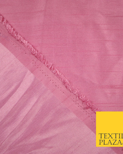 OVER 30 COLOURS - Faux Dupion Slub Silk Matte Shantung Fabric Material 44" Wide