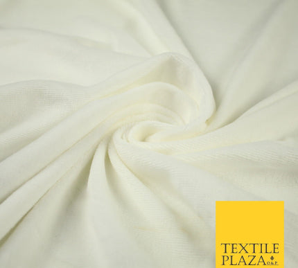 Luxury Soft Plain Velvet Velour Fabric Stretch Spandex Material - 6 COLOURS 55"