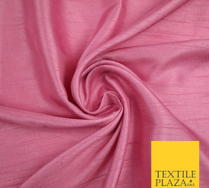 OVER 30 COLOURS - Faux Dupion Slub Silk Matte Shantung Fabric Material 44" Wide