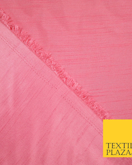 OVER 30 COLOURS - Faux Dupion Slub Silk Matte Shantung Fabric Material 44" Wide