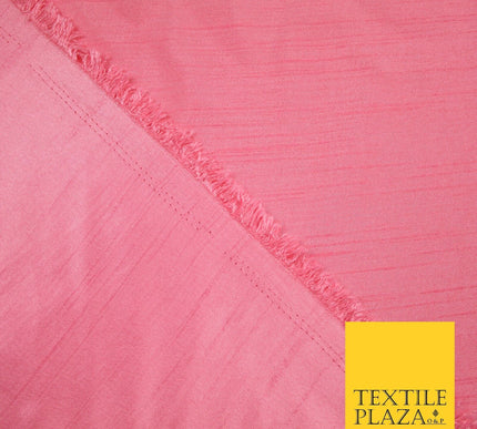 OVER 30 COLOURS - Faux Dupion Slub Silk Matte Shantung Fabric Material 44" Wide