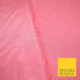 OVER 30 COLOURS - Faux Dupion Slub Silk Matte Shantung Fabric Material 44" Wide