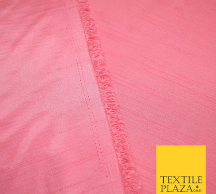 OVER 30 COLOURS - Faux Dupion Slub Silk Matte Shantung Fabric Material 44" Wide