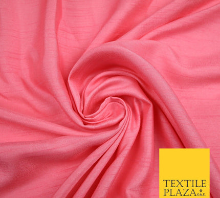 OVER 30 COLOURS - Faux Dupion Slub Silk Matte Shantung Fabric Material 44" Wide