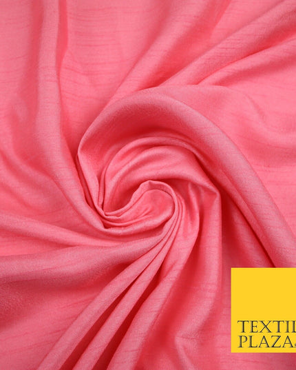 OVER 30 COLOURS - Faux Dupion Slub Silk Matte Shantung Fabric Material 44" Wide