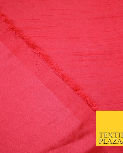 OVER 30 COLOURS - Faux Dupion Slub Silk Matte Shantung Fabric Material 44" Wide