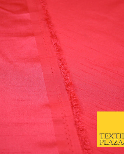 OVER 30 COLOURS - Faux Dupion Slub Silk Matte Shantung Fabric Material 44" Wide