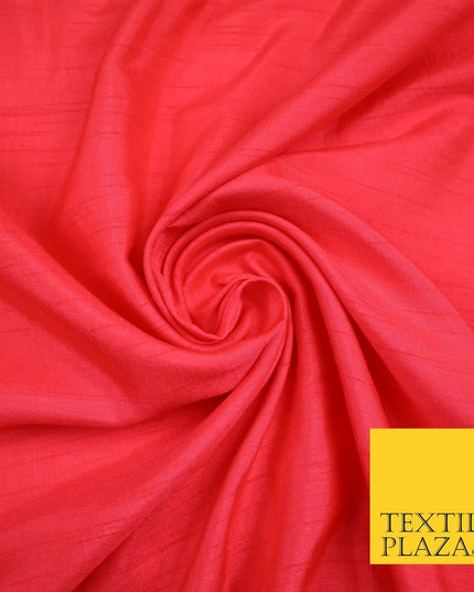 OVER 30 COLOURS - Faux Dupion Slub Silk Matte Shantung Fabric Material 44" Wide
