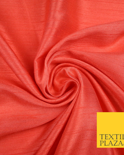 OVER 30 COLOURS - Faux Dupion Slub Silk Matte Shantung Fabric Material 44" Wide