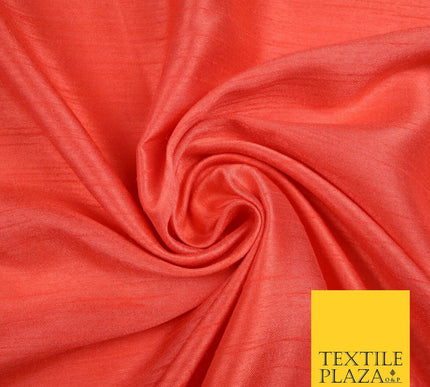 OVER 30 COLOURS - Faux Dupion Slub Silk Matte Shantung Fabric Material 44" Wide