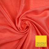 OVER 30 COLOURS - Faux Dupion Slub Silk Matte Shantung Fabric Material 44" Wide