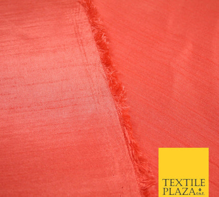 OVER 30 COLOURS - Faux Dupion Slub Silk Matte Shantung Fabric Material 44" Wide
