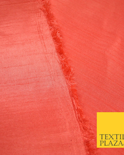 OVER 30 COLOURS - Faux Dupion Slub Silk Matte Shantung Fabric Material 44" Wide