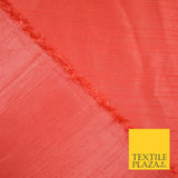 OVER 30 COLOURS - Faux Dupion Slub Silk Matte Shantung Fabric Material 44" Wide