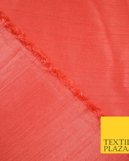 OVER 30 COLOURS - Faux Dupion Slub Silk Matte Shantung Fabric Material 44" Wide