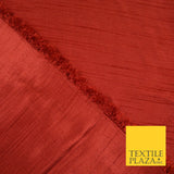 OVER 30 COLOURS - Faux Dupion Slub Silk Matte Shantung Fabric Material 44" Wide