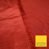 OVER 30 COLOURS - Faux Dupion Slub Silk Matte Shantung Fabric Material 44" Wide