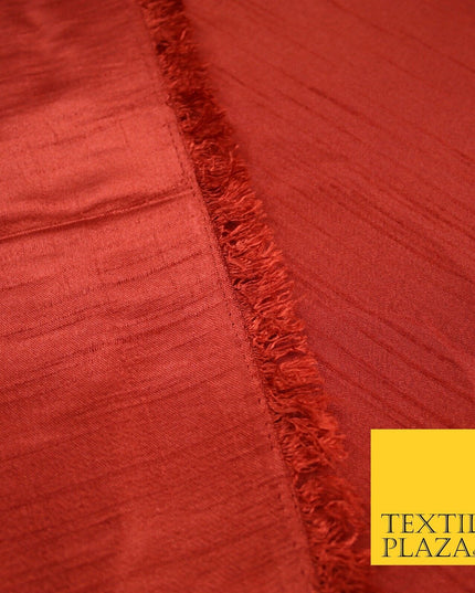 OVER 30 COLOURS - Faux Dupion Slub Silk Matte Shantung Fabric Material 44" Wide