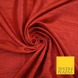 OVER 30 COLOURS - Faux Dupion Slub Silk Matte Shantung Fabric Material 44" Wide