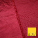 OVER 30 COLOURS - Faux Dupion Slub Silk Matte Shantung Fabric Material 44" Wide