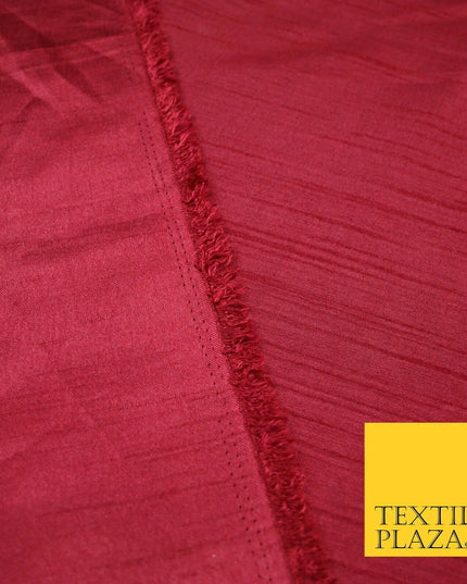 OVER 30 COLOURS - Faux Dupion Slub Silk Matte Shantung Fabric Material 44" Wide