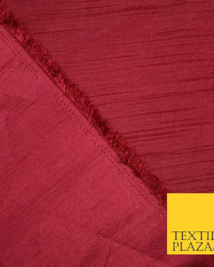 OVER 30 COLOURS - Faux Dupion Slub Silk Matte Shantung Fabric Material 44" Wide