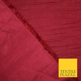 OVER 30 COLOURS - Faux Dupion Slub Silk Matte Shantung Fabric Material 44" Wide