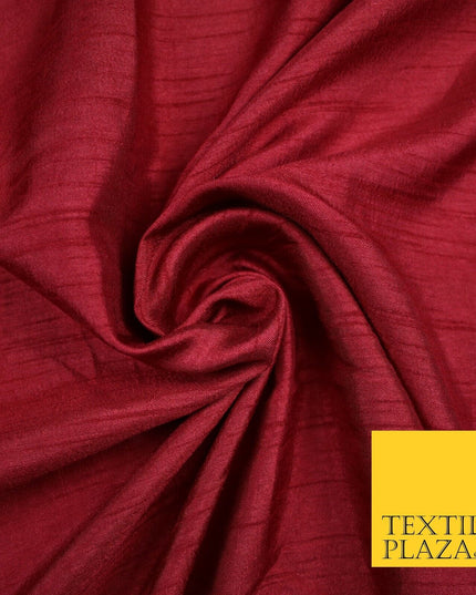 OVER 30 COLOURS - Faux Dupion Slub Silk Matte Shantung Fabric Material 44" Wide