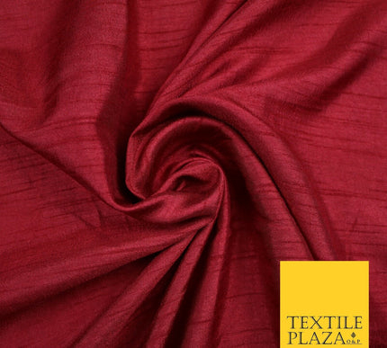 OVER 30 COLOURS - Faux Dupion Slub Silk Matte Shantung Fabric Material 44" Wide