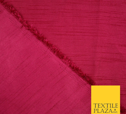 OVER 30 COLOURS - Faux Dupion Slub Silk Matte Shantung Fabric Material 44" Wide