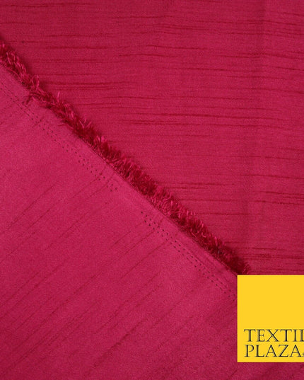 OVER 30 COLOURS - Faux Dupion Slub Silk Matte Shantung Fabric Material 44" Wide