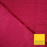 OVER 30 COLOURS - Faux Dupion Slub Silk Matte Shantung Fabric Material 44" Wide
