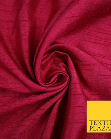 OVER 30 COLOURS - Faux Dupion Slub Silk Matte Shantung Fabric Material 44" Wide