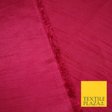 OVER 30 COLOURS - Faux Dupion Slub Silk Matte Shantung Fabric Material 44" Wide