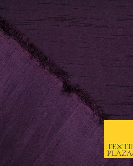 OVER 30 COLOURS - Faux Dupion Slub Silk Matte Shantung Fabric Material 44" Wide