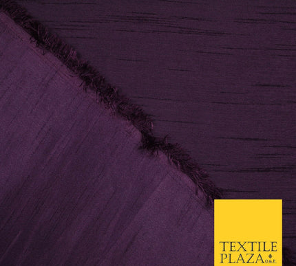 OVER 30 COLOURS - Faux Dupion Slub Silk Matte Shantung Fabric Material 44" Wide