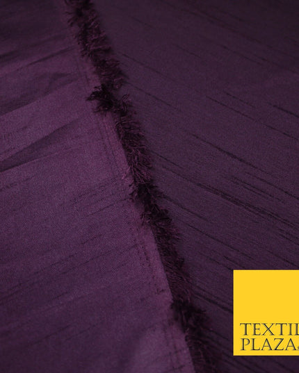 OVER 30 COLOURS - Faux Dupion Slub Silk Matte Shantung Fabric Material 44" Wide