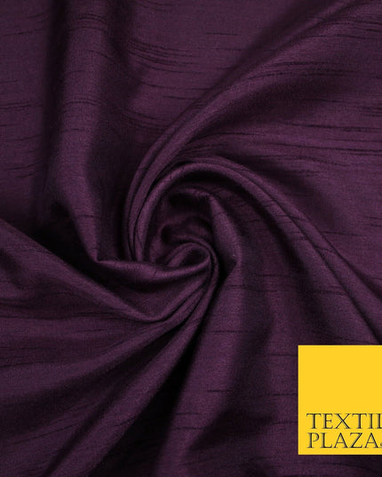 OVER 30 COLOURS - Faux Dupion Slub Silk Matte Shantung Fabric Material 44" Wide