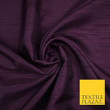 OVER 30 COLOURS - Faux Dupion Slub Silk Matte Shantung Fabric Material 44" Wide