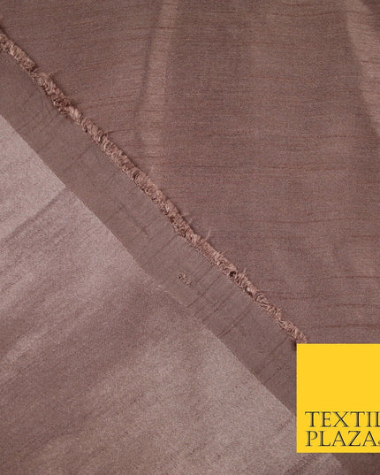 OVER 30 COLOURS - Faux Dupion Slub Silk Matte Shantung Fabric Material 44" Wide