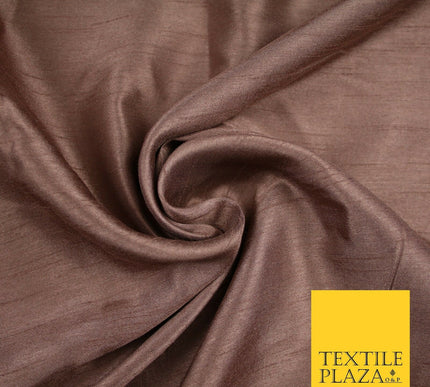 OVER 30 COLOURS - Faux Dupion Slub Silk Matte Shantung Fabric Material 44" Wide