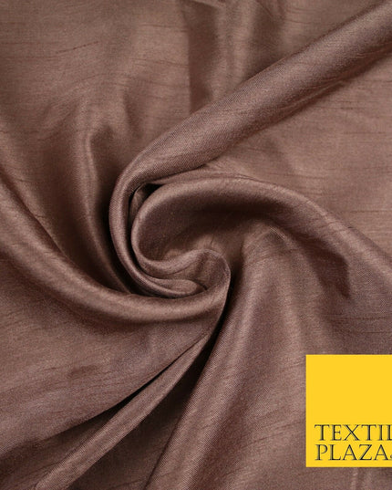 OVER 30 COLOURS - Faux Dupion Slub Silk Matte Shantung Fabric Material 44" Wide