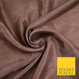 OVER 30 COLOURS - Faux Dupion Slub Silk Matte Shantung Fabric Material 44" Wide
