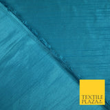 OVER 30 COLOURS - Faux Dupion Slub Silk Matte Shantung Fabric Material 44" Wide