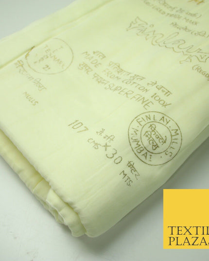 30 Metre Roll CREAM Fine Soft 100% Cotton Muslin Gauze Strain Sheer Mesh 7465