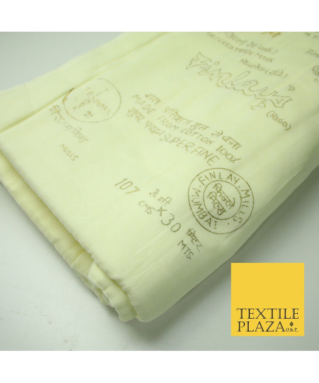 30 Metre Roll CREAM Fine Soft 100% Cotton Muslin Gauze Strain Sheer Mesh 7465