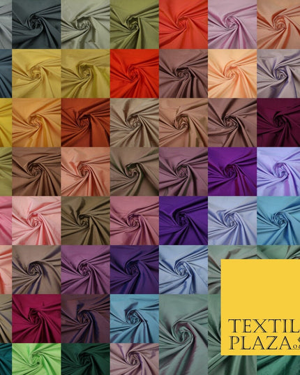 OVER 55 COLOURS Two Tone Shot Faux Imitation Matte Silk TAFFETA Dress Fabric 58"