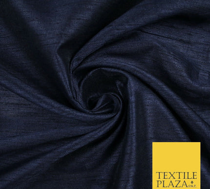 OVER 55 COLOURS Plain Dyed Faux Dupion Raw Silk 100% Polyester Dress Fabric 44"